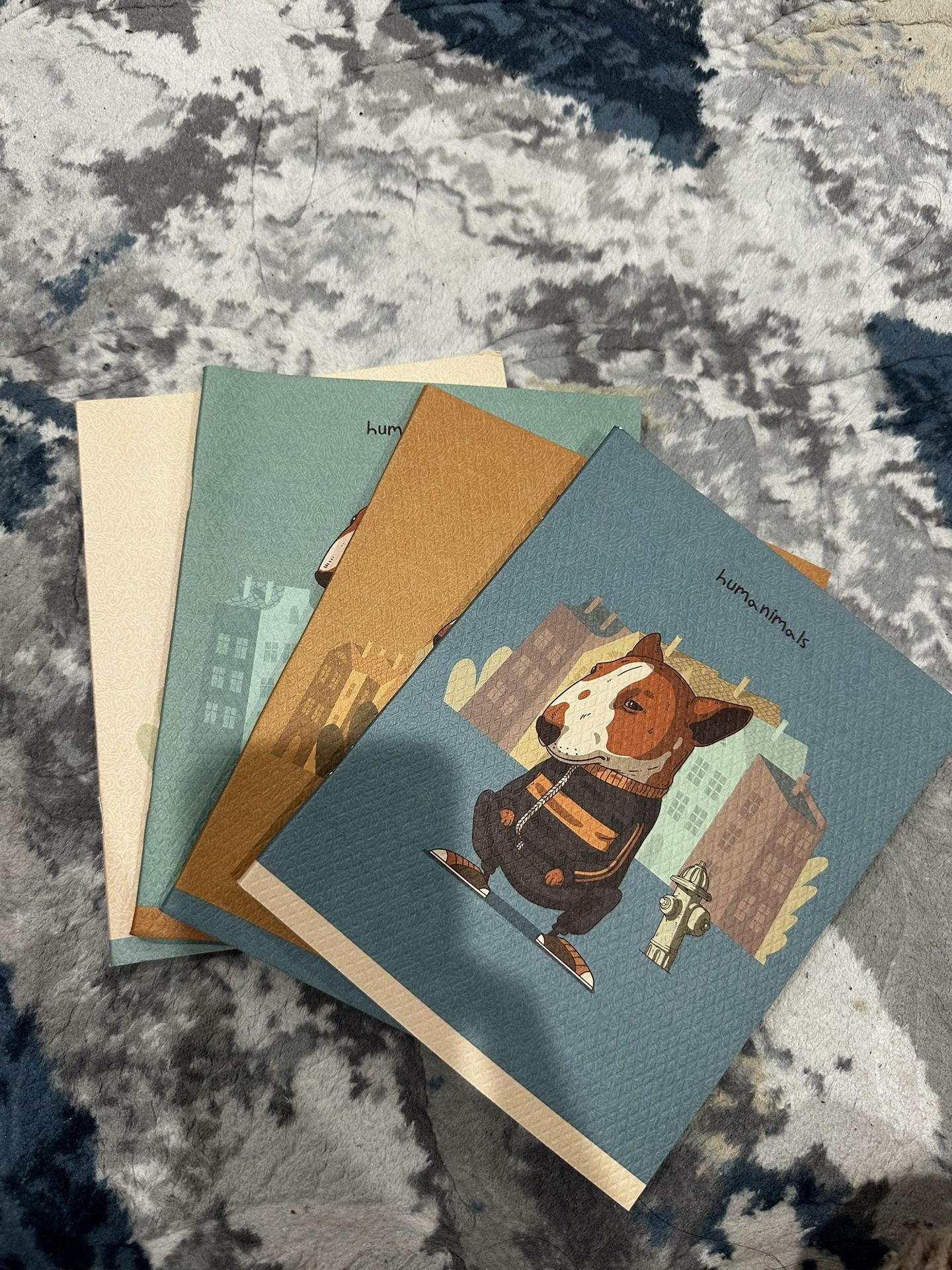 4 Notebooks - With Dog Pictures on Them