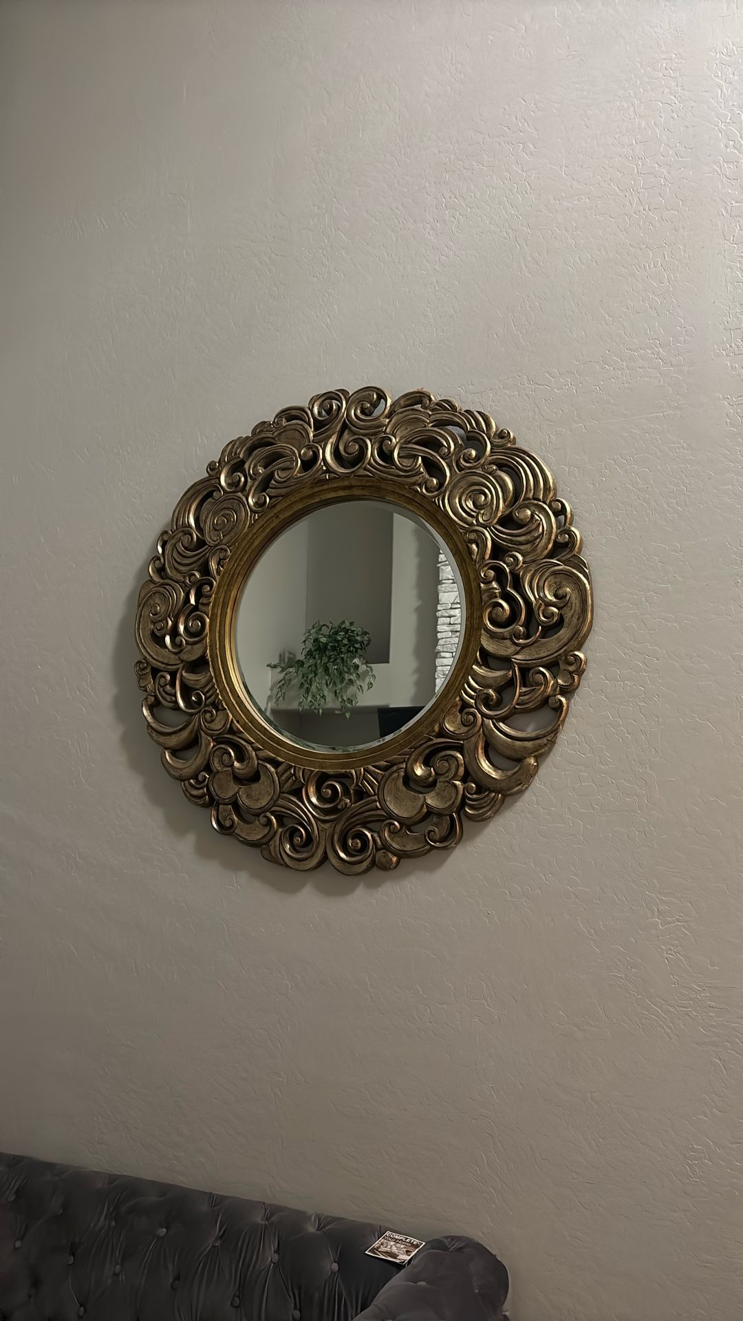 Large Gold Mirror
