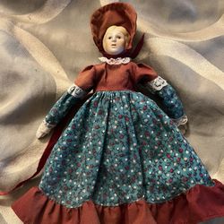 Vintage 1980's Russ Berrie & Co. Collectible 8" Porcelain Doll