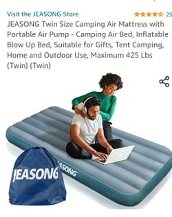 Twin Camping Bed With Foot Pump And battery Operated 