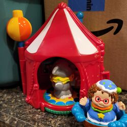 Fisher Price Little People Circus Tent approx 1998 and Girl in raft