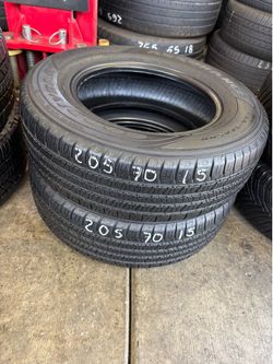 205/70r15 Pair Of Goodyear Tires In Great Shape