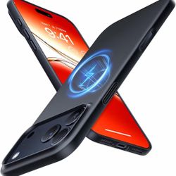 TORRAS Magnetic Slim-Fit for iPhone 17 Pro Max Case, Ultra-Thin - Black