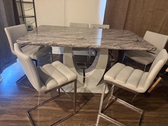 Table and 6 chairs