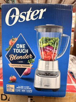 Oster One Touch Blender 6-Cup Glass Jar, Open Box