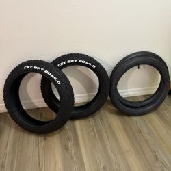 🛞 CST BFT 20x4.0 Fat Tire E-Bike Tires + Tubes – Brand New Set 🛞