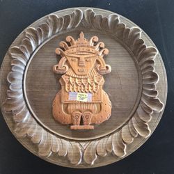 Vintage Wood Aztec Disc
