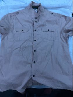 Men’s short sleeve shirt  (Tan)