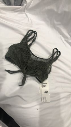 Swimsuit Fishnet Top Army Green