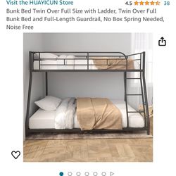 Twin/Full Bunk bed (Black) 