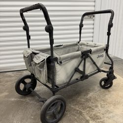 Jeep Wrangler Stroller Wagon - Gray