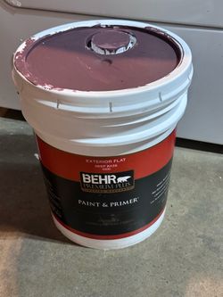 5 Gallon Paint Pintura Burgundy Borgoña Exterior Flat