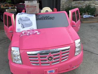 NEW CONDITION Pink Cadillac Escalade 12volt electric kids ride on cars  power wheels for Sale in Riverside, CA - OfferUp