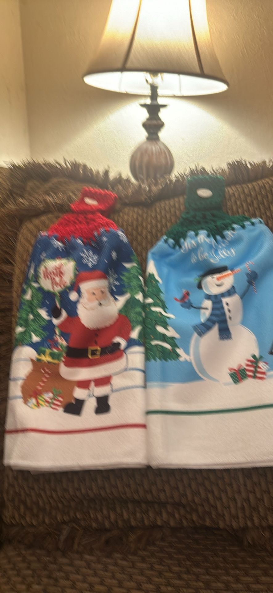 Handmade Christmas Towels On Full Towel