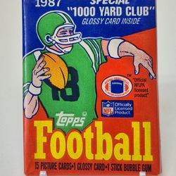 1987 Topps Football Wax Pack Jim Kelly Rookie Year