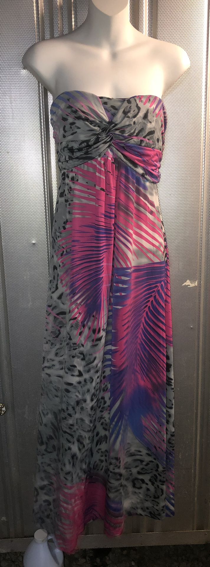 Print Sundress Strapless