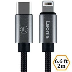 USB-C to Lightning Cable, Durable Nylon Braided for iPhone X/8/8 Plus, iPad Pro, New MacBook Pro and other devices (6.6FT - 2M)