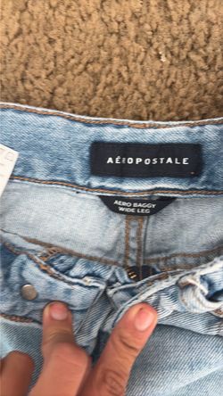 ligjt washed baggy aeropostale jeans
