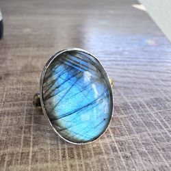 Labradorite Ring Size 9