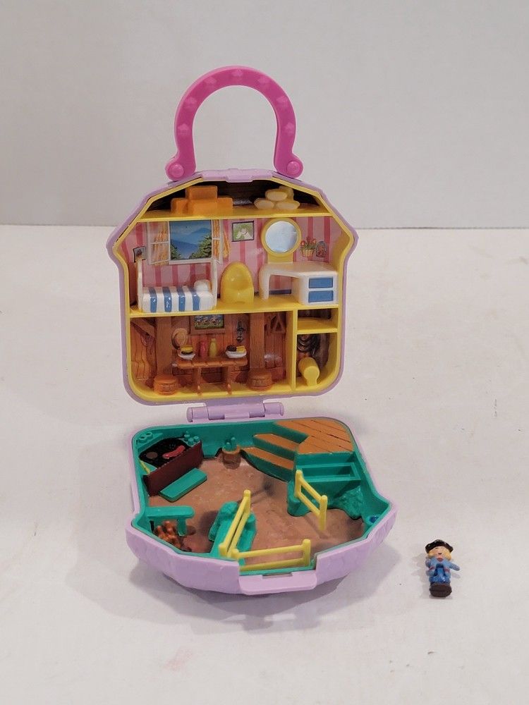 1994 Polly Pocket Clone Happy Trails Club Compact With 1 Polly Doll