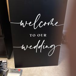 Welcome To Our Wedding 