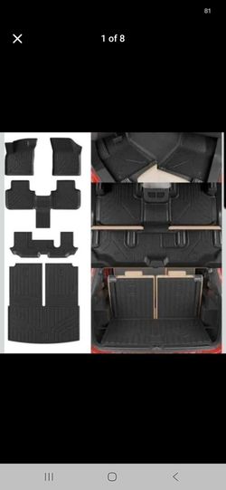 Volkswagen Atlas Floor Mats 2018-2026 All Weather TPE Cargo Liner Full Set