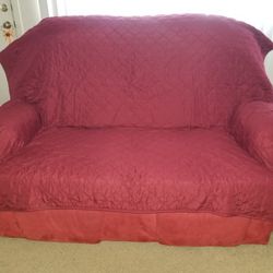 Reversible Loveseat Sofa Cover 