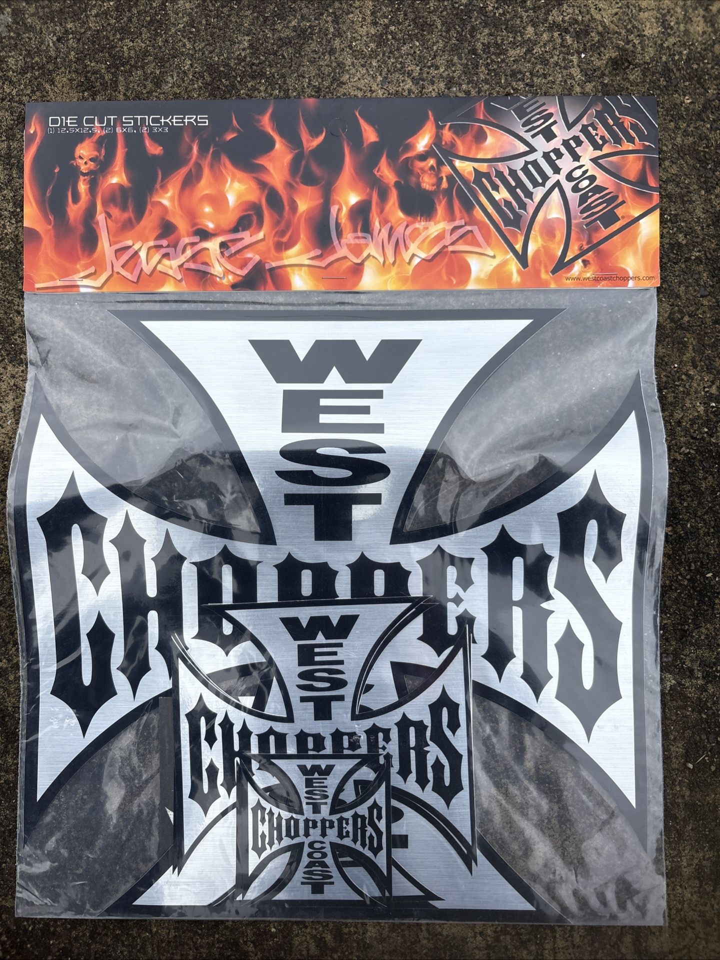 West Coast Chopper Window Sticker Decal