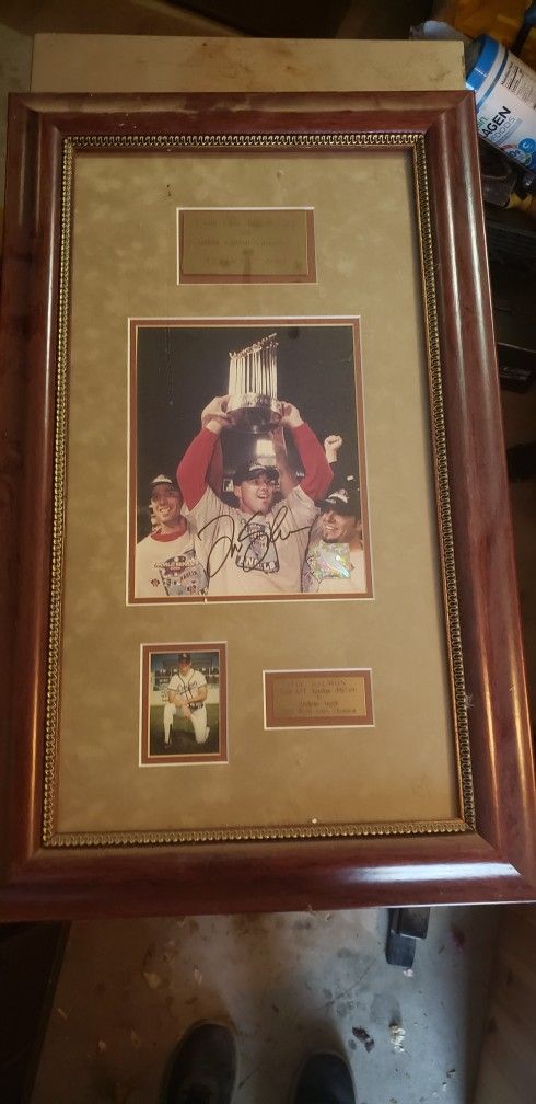 Autograph Tim Salmon Framed Memorabilia