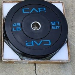 Cap Barbell 45lbs Bumper Plates (2)