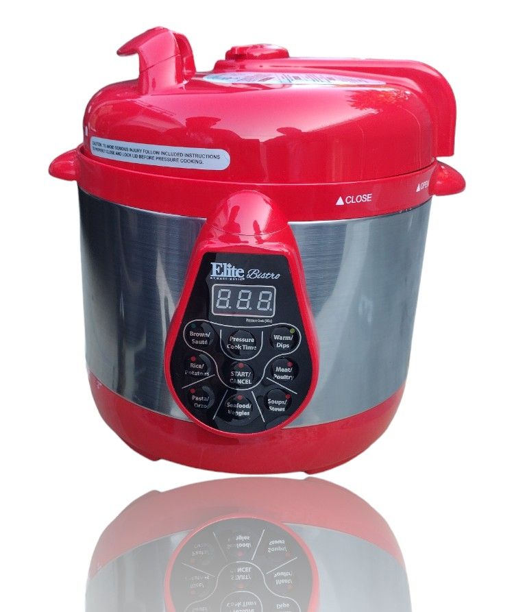 Elite BISTRO 2 Qt Pressure Cooker Red Color for Sale in Los