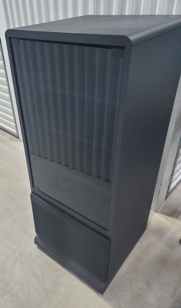 Cabinet With Glass Door Ideal For DVD Player And Stereo Equipment