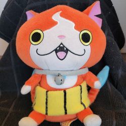 Yokai Watch JIBANYAN Cat Stuffed Plush Animal 6" Anime Yo Kai Plush With Bell