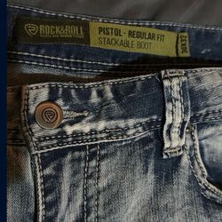 Rock N Roll Men Jeans Size 36x32