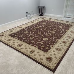 9x12 Hand Knotted Indian Wool Rug