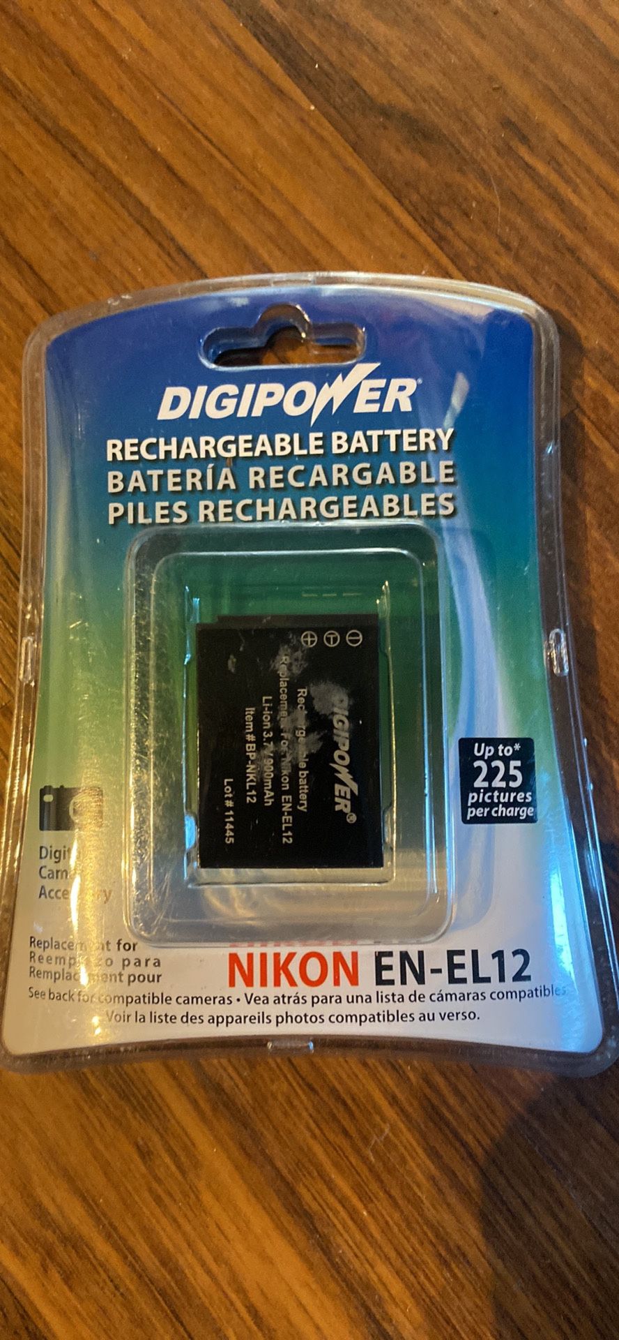  digipower Nikon EN-EL12 Rechargeable Camera Battery