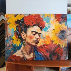 Frida painting 🖼 36x48 