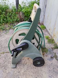 Hose Mobile Rolling Hose Reel Cart with Hose