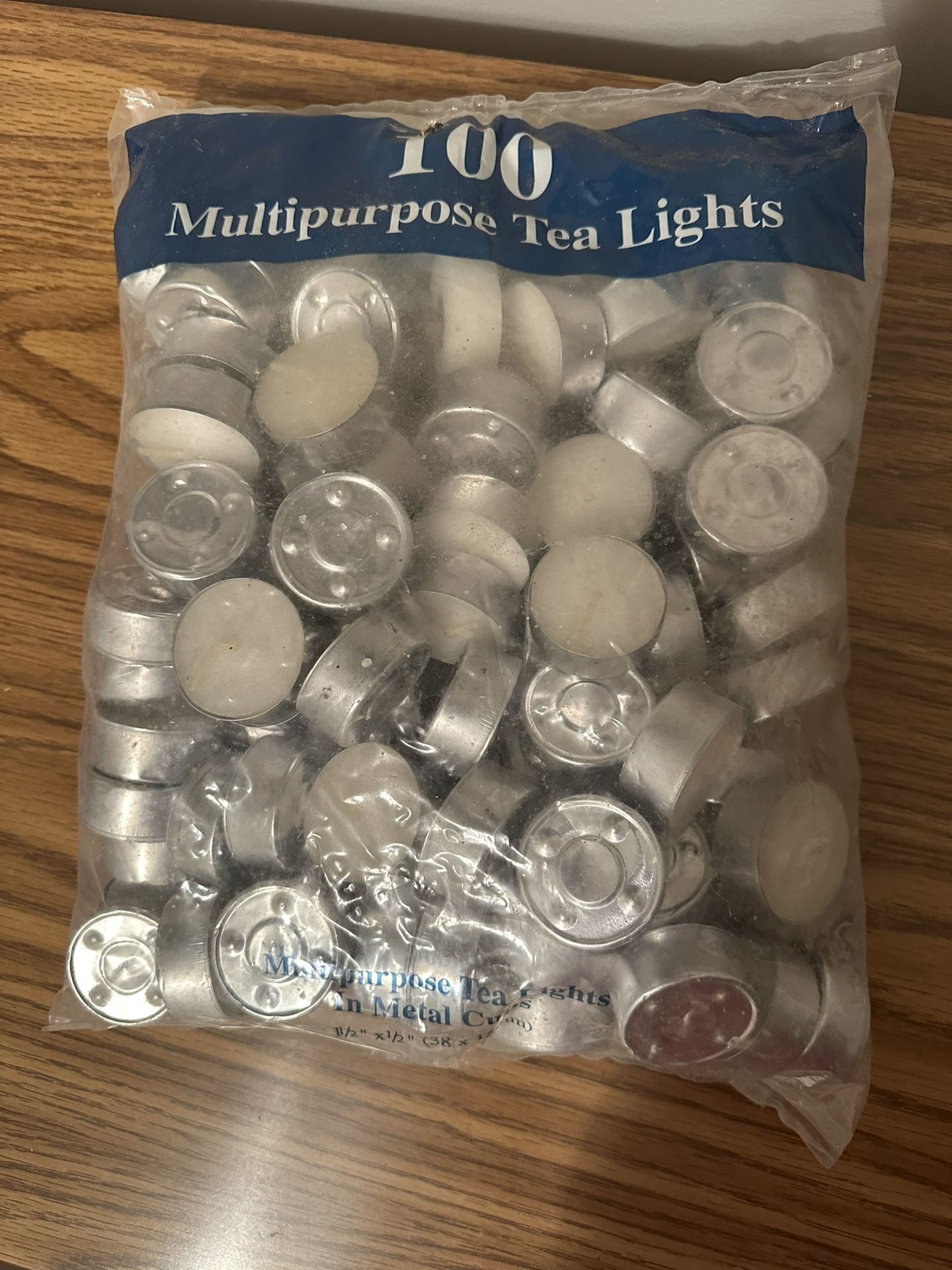 Tea Lights In Metal Cups