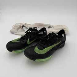Nike Air Zoom Victory Black Lime Blast US 8 WMN 9.5 UK 7 Track Cleats CD4385-001