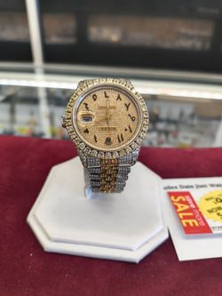 18k diamond Rolex watch regular price $9,500 sale price $7390 plas taxes axes