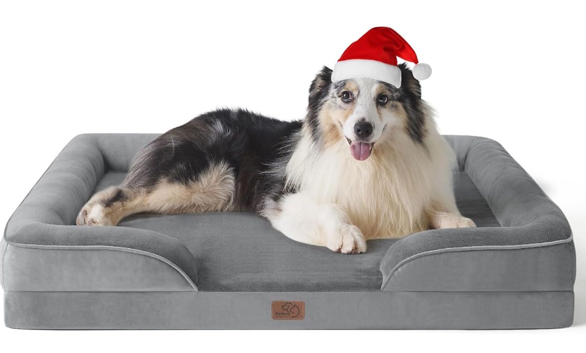 Orthopedic Dog Bed for Extra Large Dogs - XL Washable Dog Sofa Beds Large, Supportive Foam Pet Couch Bed with Removable Washable Cover, Waterproof Lin