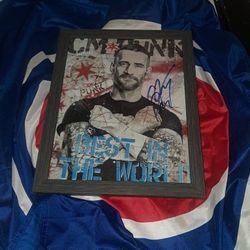 CM PUNK AUTOGRAPH 