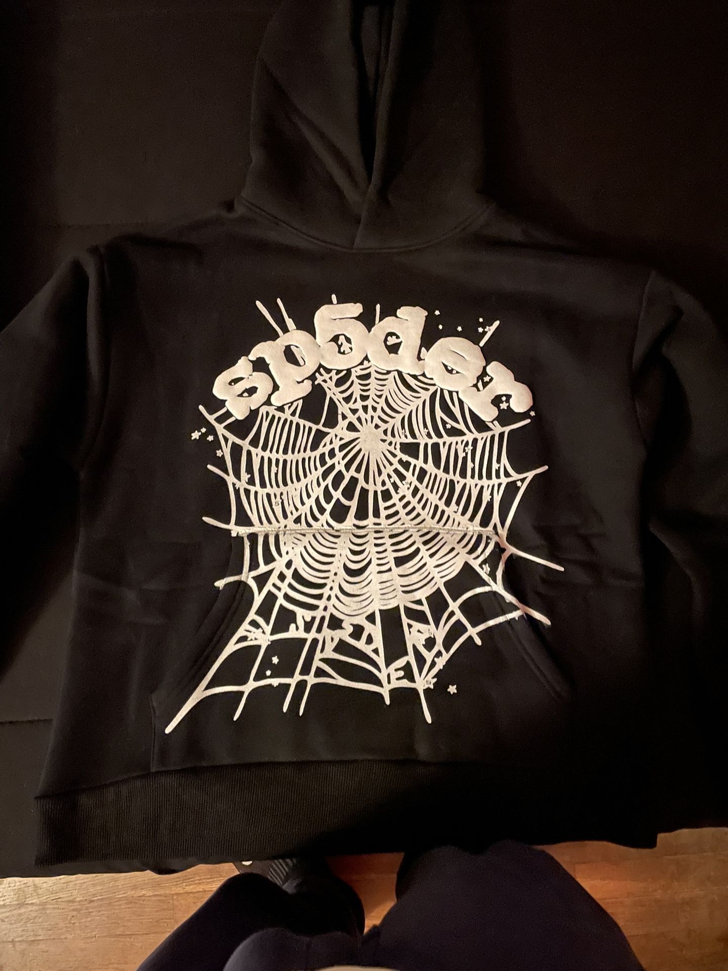 Black And White Sp5der Hoodie