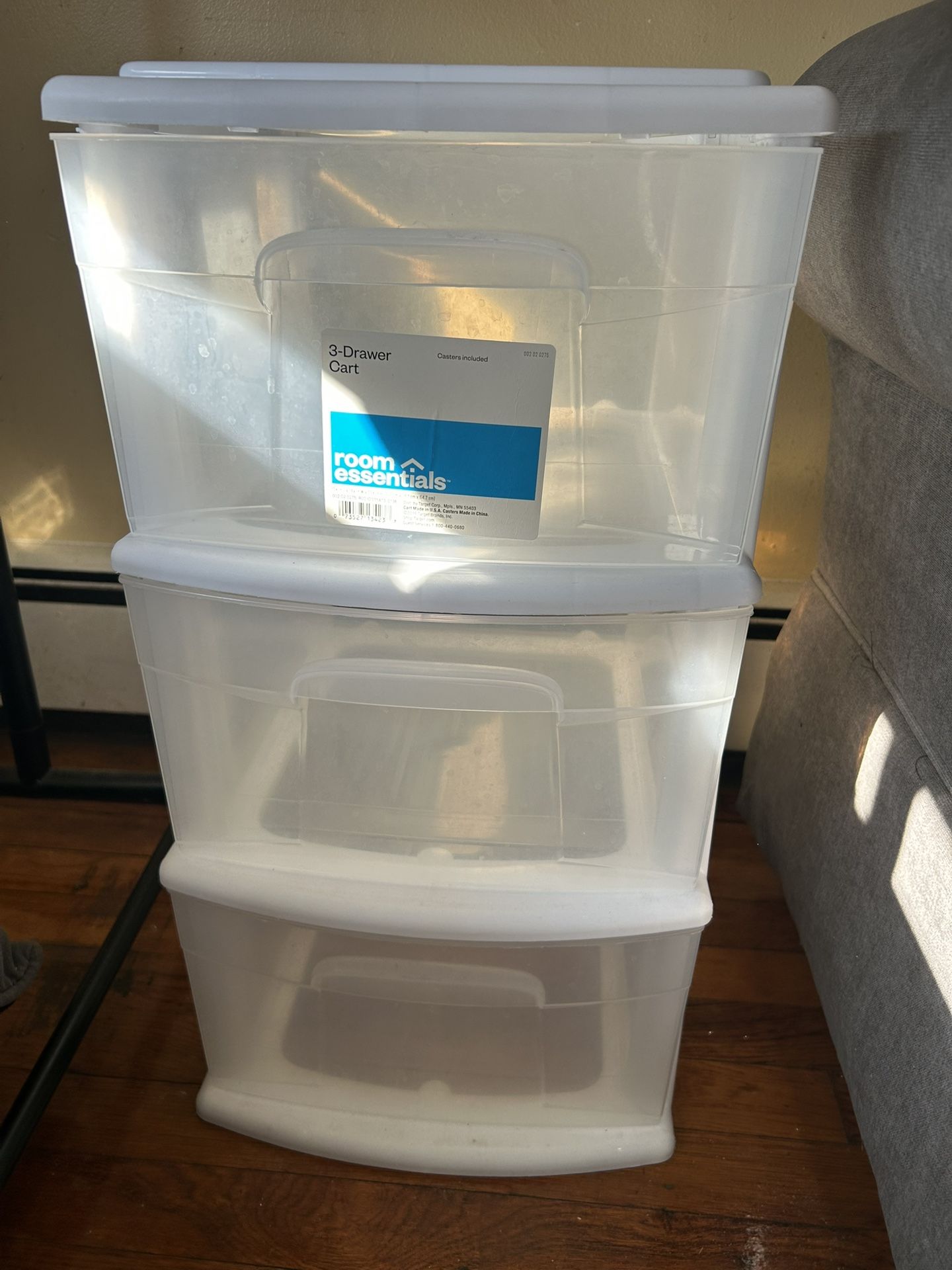 3 Plastic Drawers