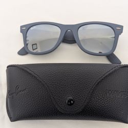 Ray-Ban Sunglasses Wayfarer Camoflauge Blue Silver Grey