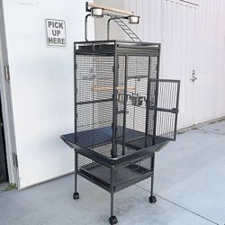 (NEW) $130 Large 61” Parrot Bird Cages with Rolling Stand for Cockatiels Parrot Parakeet Lovebird Finch 