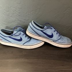 VANS “Stefan Janoski” Shoes. Men’s Size 8. Powder-ish Blue. Canvas. Pre Owned.