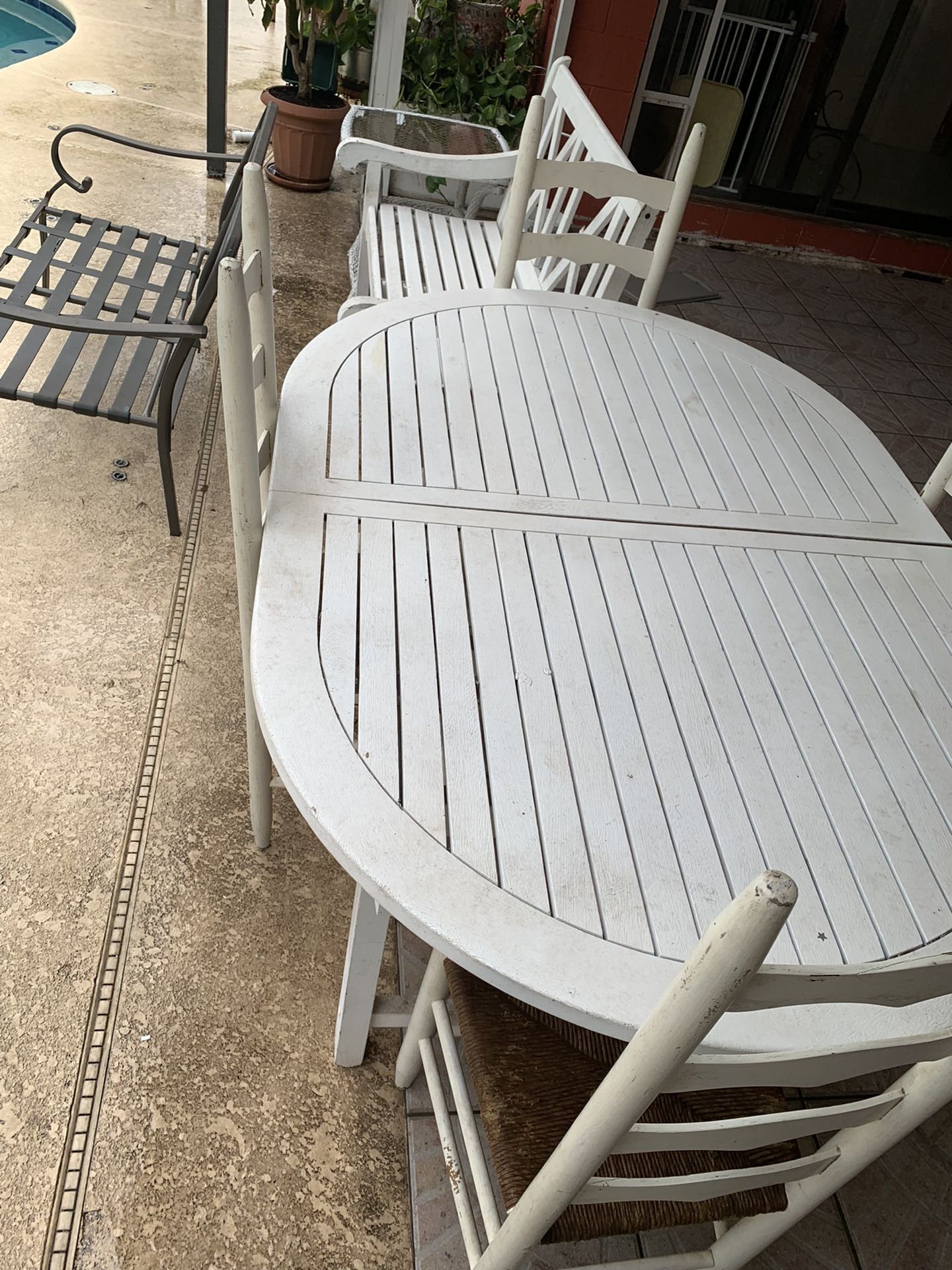 Poolside Rustic and Custom Made Table