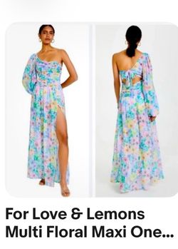 For love of lemon size small maxi dress